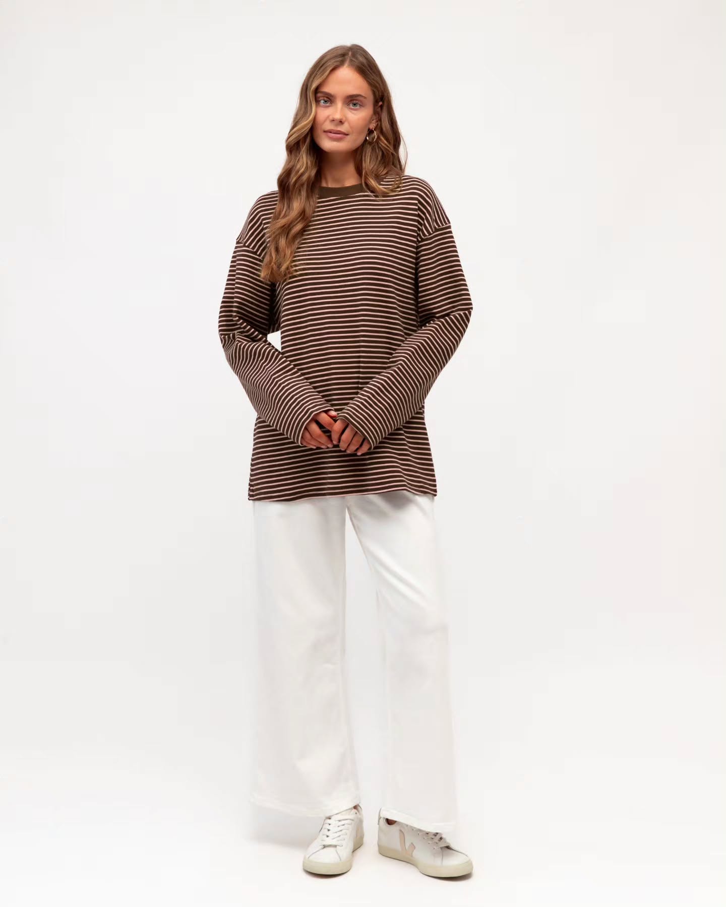 Maddi Long Sleeve Tee, Pink