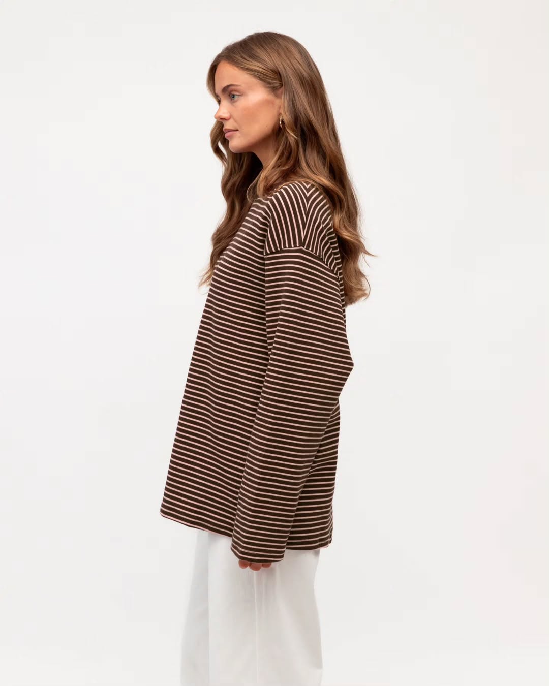 Maddi Long Sleeve Tee, Pink