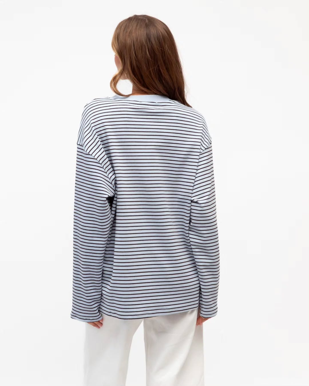 Maddi Long Sleeve Tee, Blue