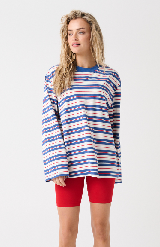 Carter Long Sleeve, Red Stripe
