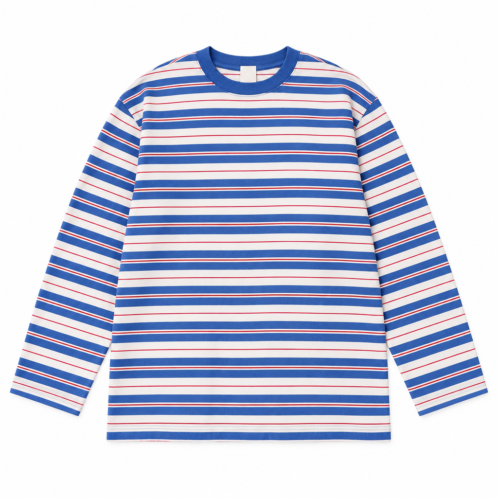 Carter Long Sleeve, Red Stripe
