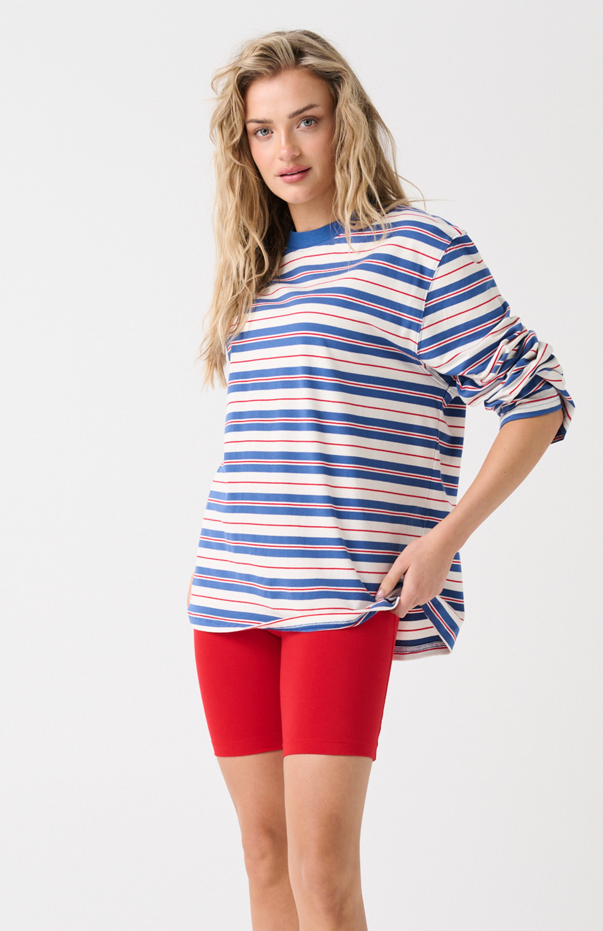 Carter Long Sleeve, Red Stripe