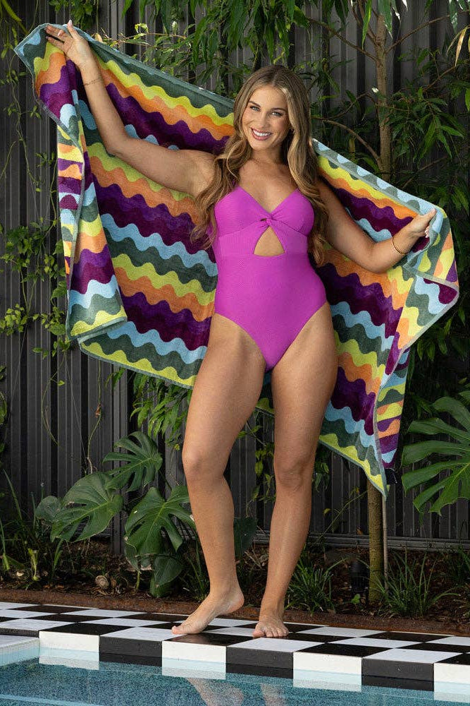 Jacquard Beach Towel, Ripple