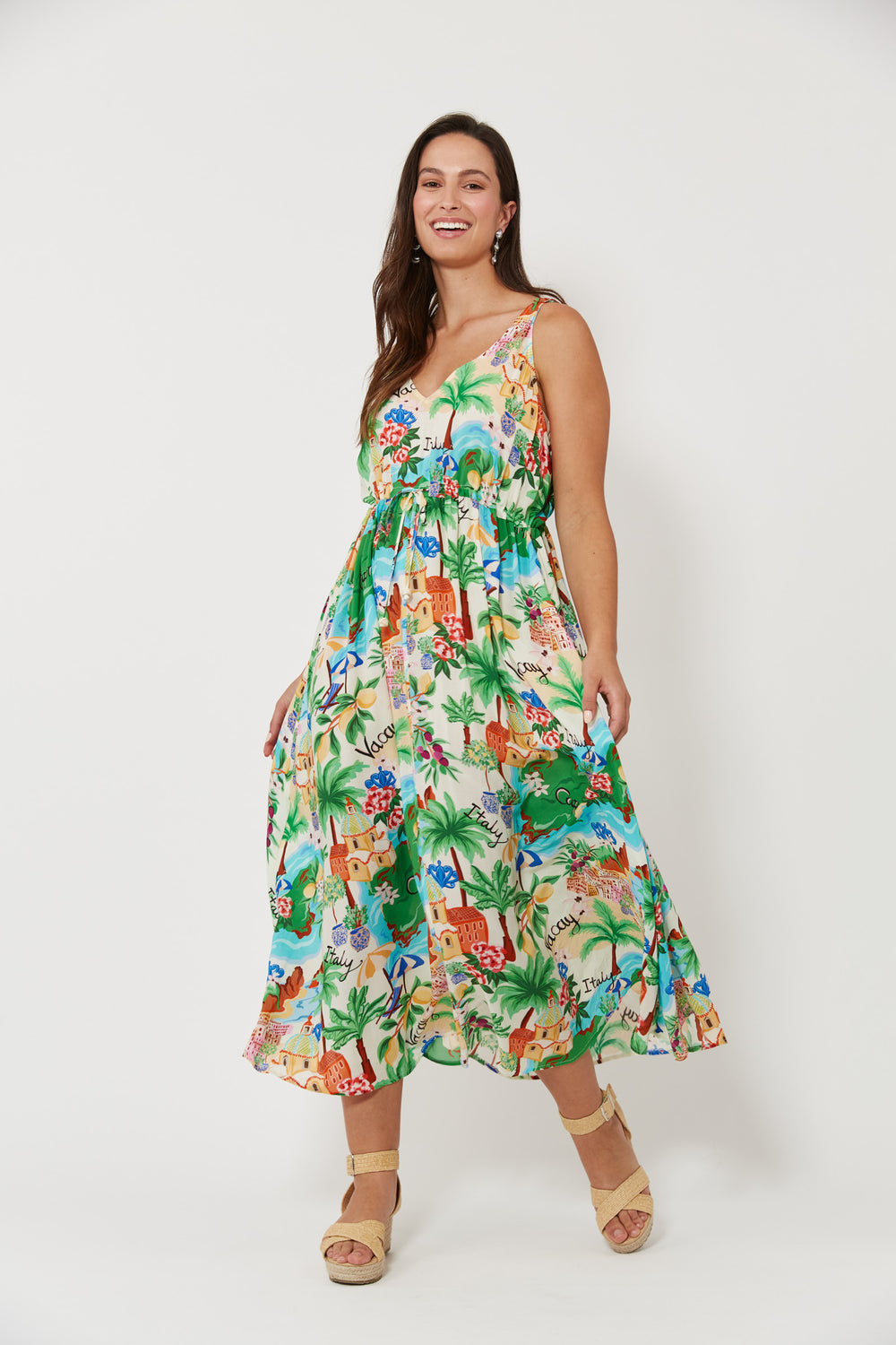 Isola Tank Maxi Dress, Capri