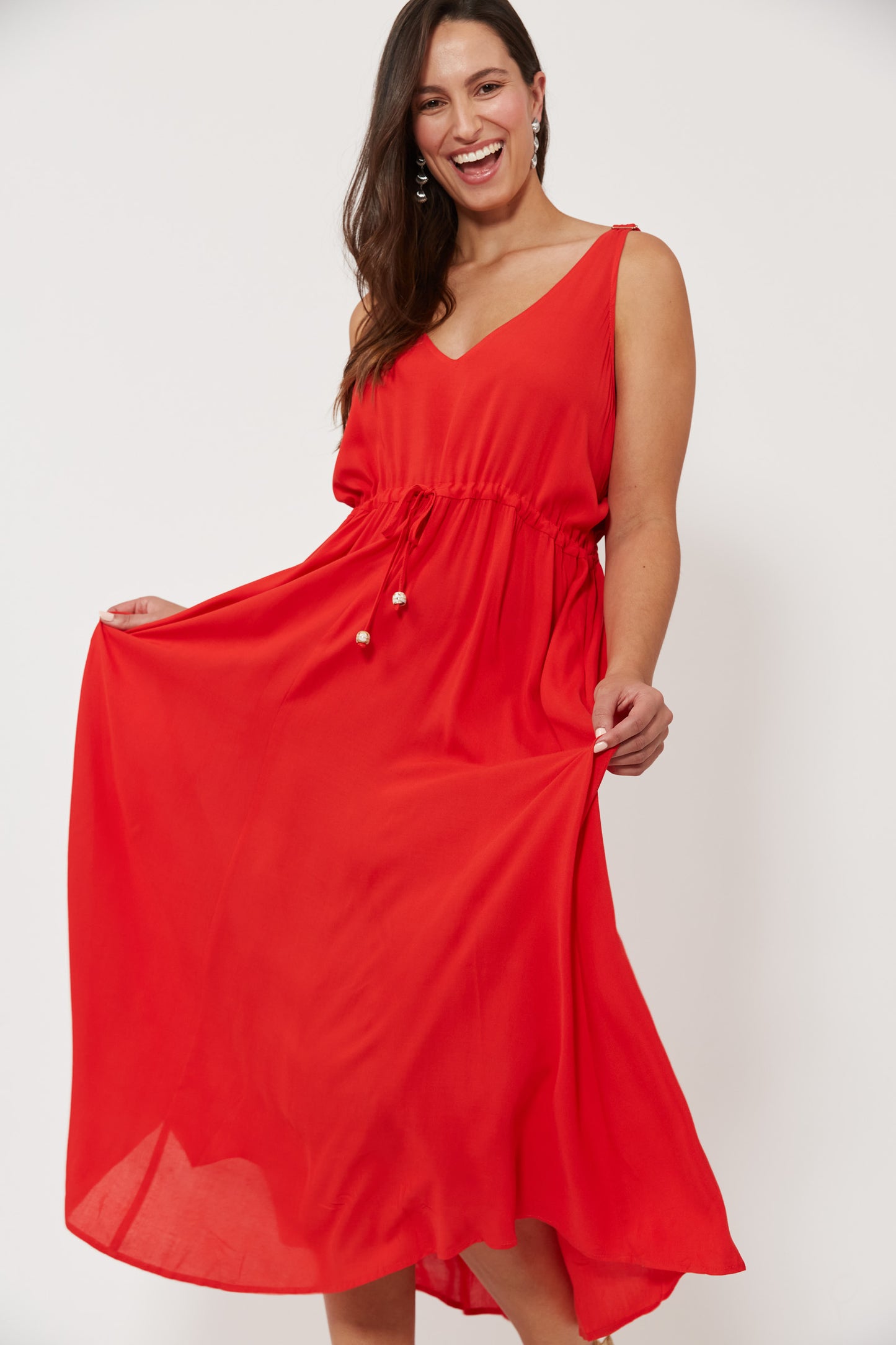 Isola Tank Maxi Dress, Negroni