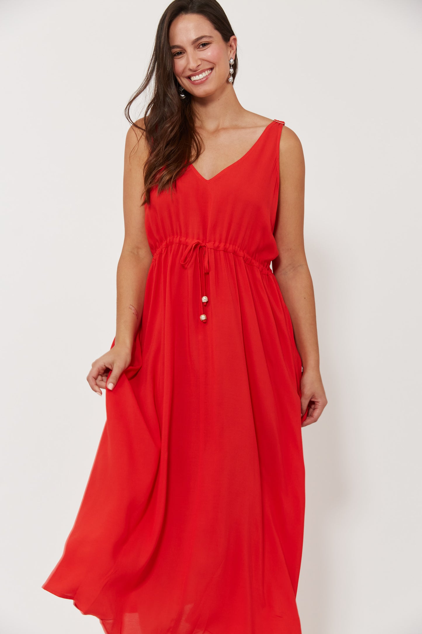 Isola Tank Maxi Dress, Negroni