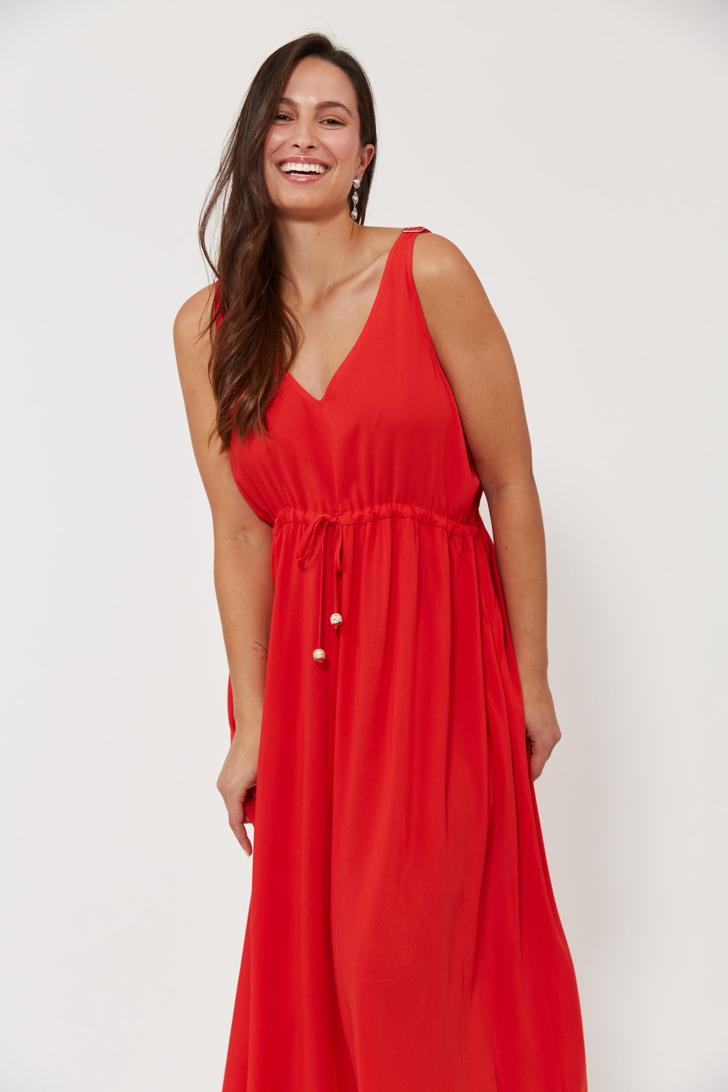 Isola Tank Maxi Dress, Negroni