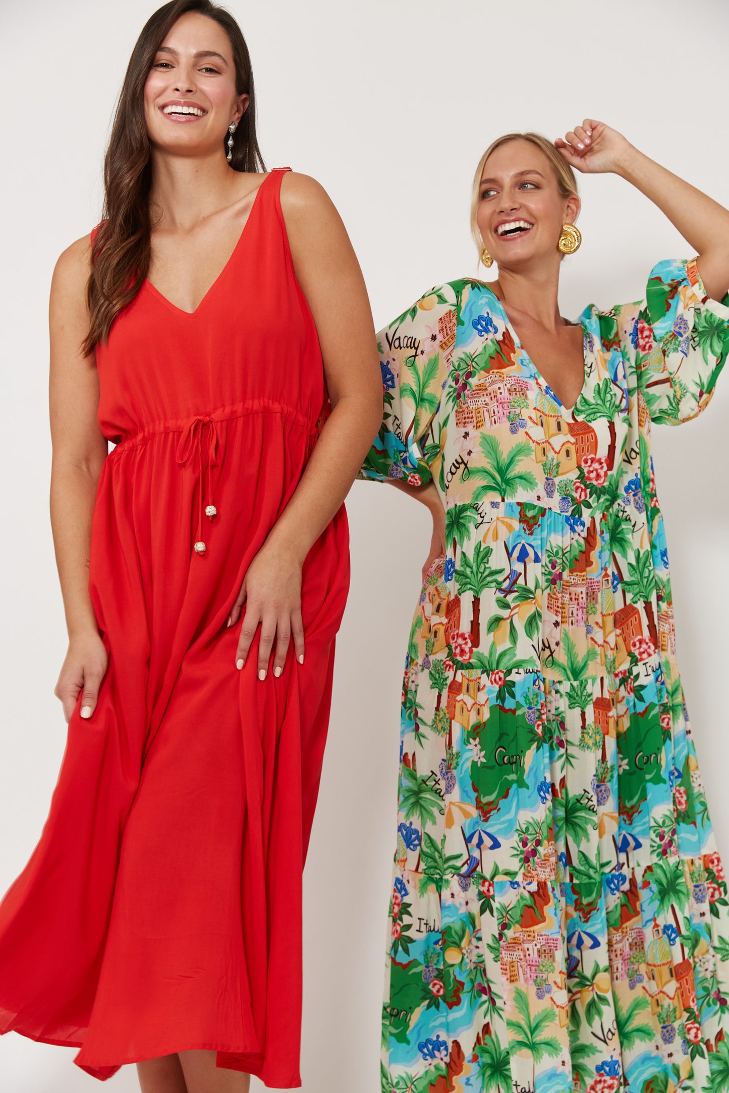 Isola Tank Maxi Dress, Negroni