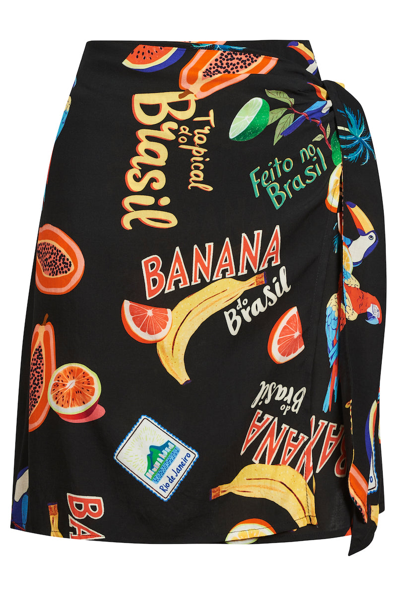 Cabana Mini Skirt, Black