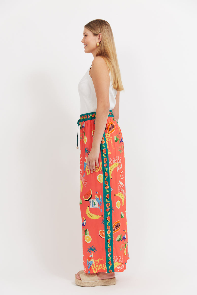 Cabana Pant, Coral