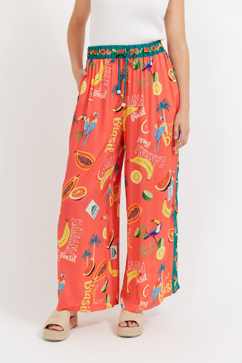 Cabana Pant, Coral