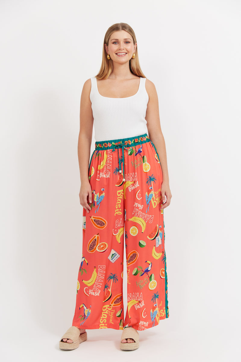 Cabana Pant, Coral