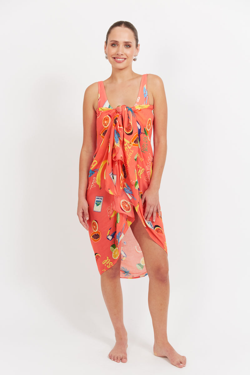 Cabana Sarong, Coral