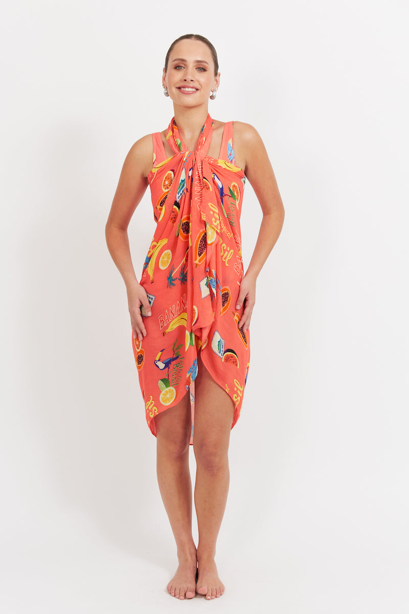 Cabana Sarong, Coral