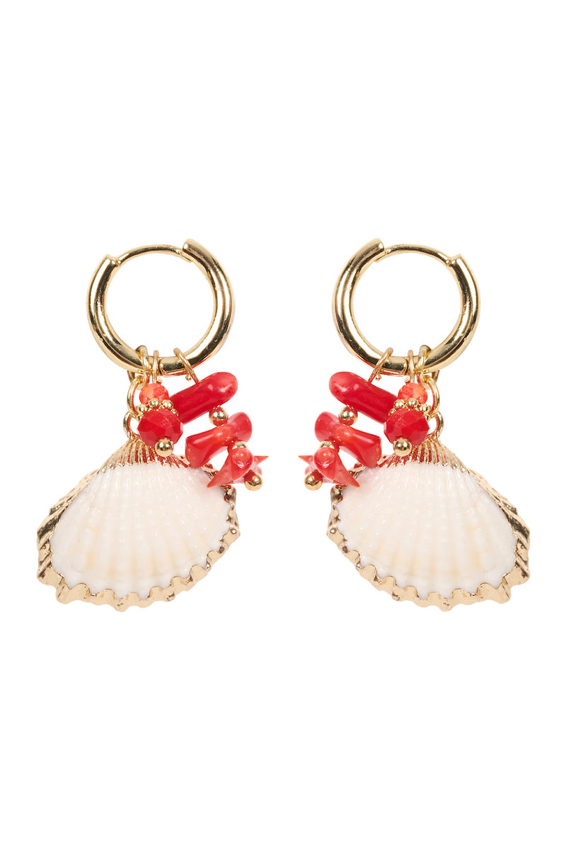 Montego Sea Earrings, Scallop