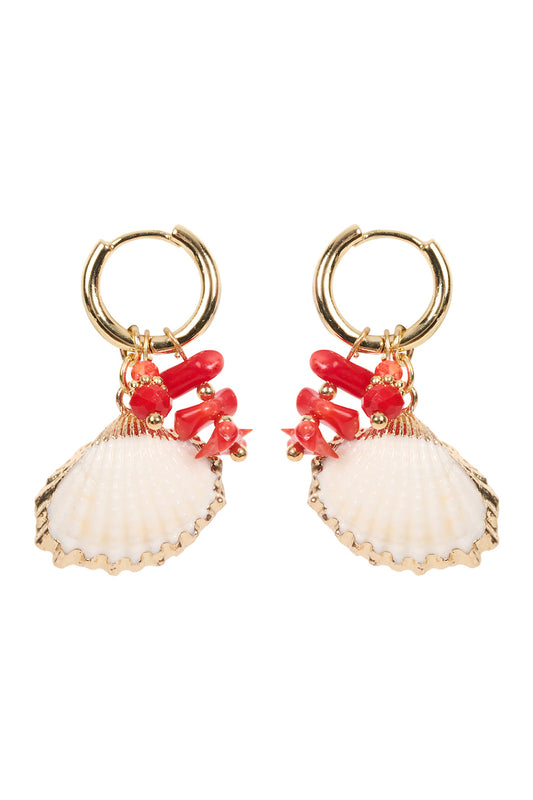 Montego Sea Earrings, Scallop