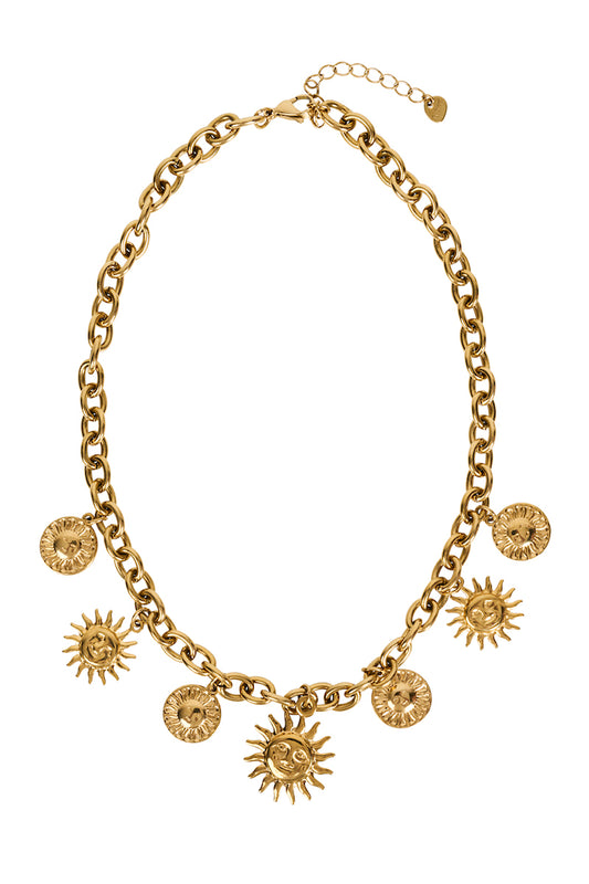 Paraty Charm Necklace, Sun