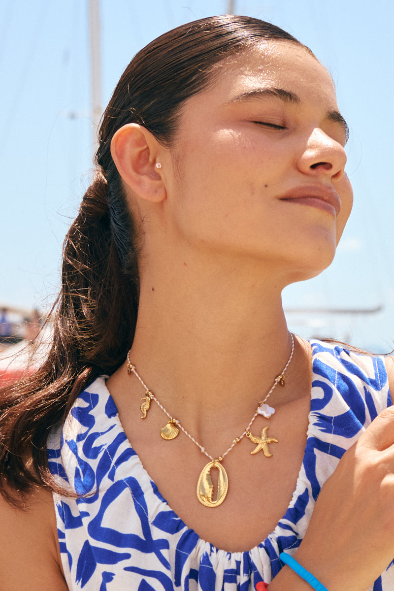 Paraty Charm Necklace, Sea