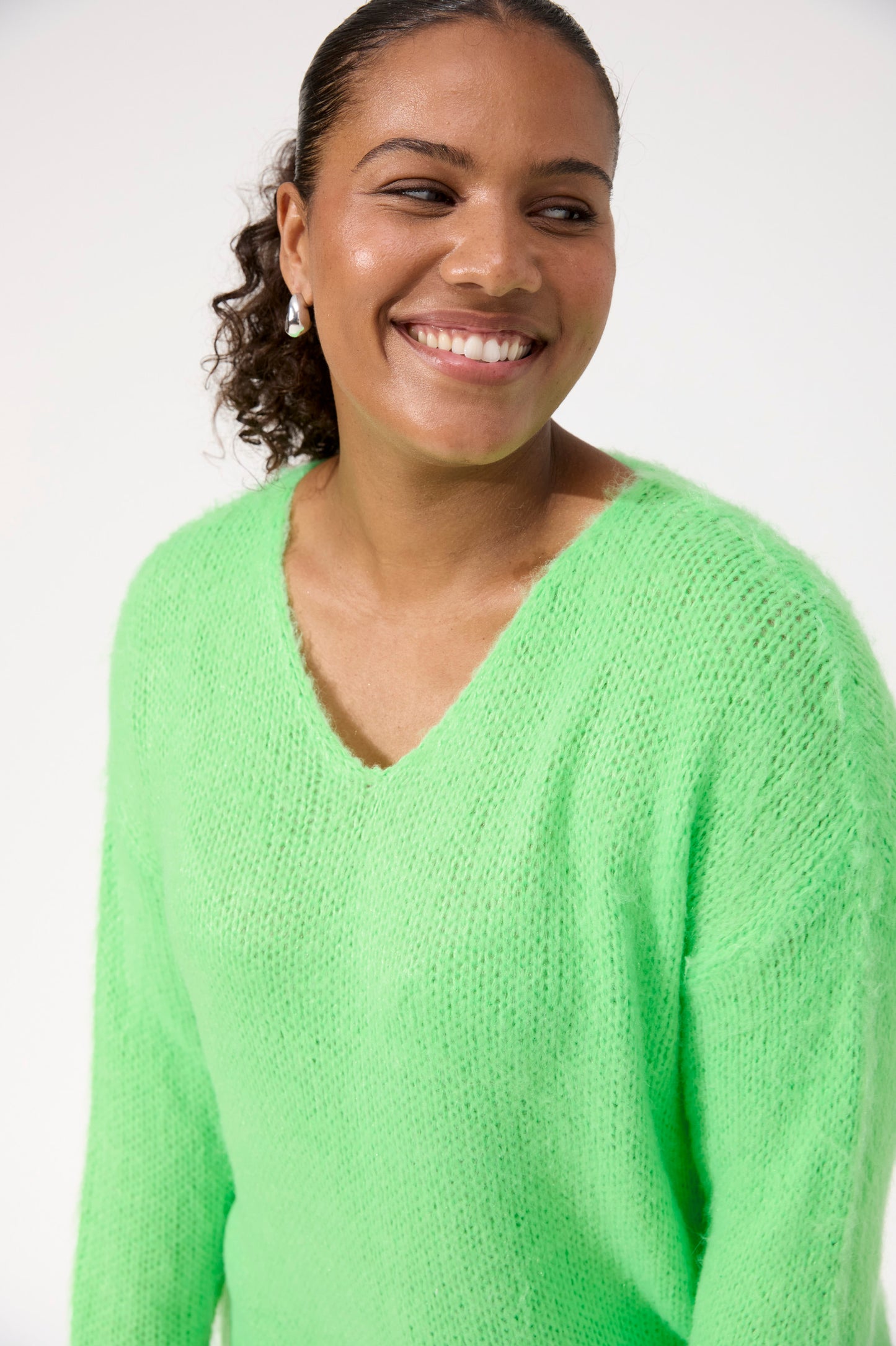 Lyon Relaxed Jumper, Lime