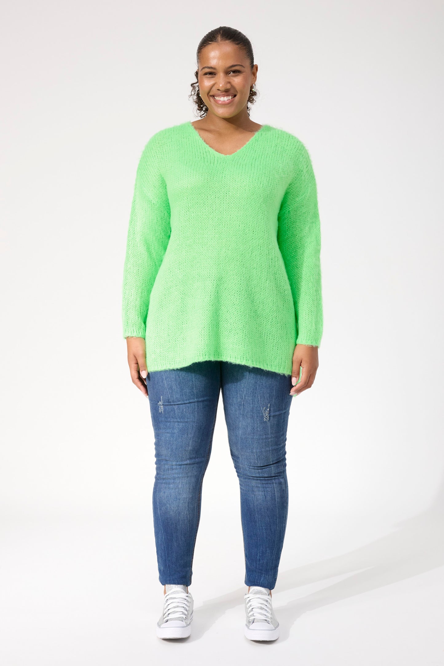 Lyon Relaxed Jumper, Lime
