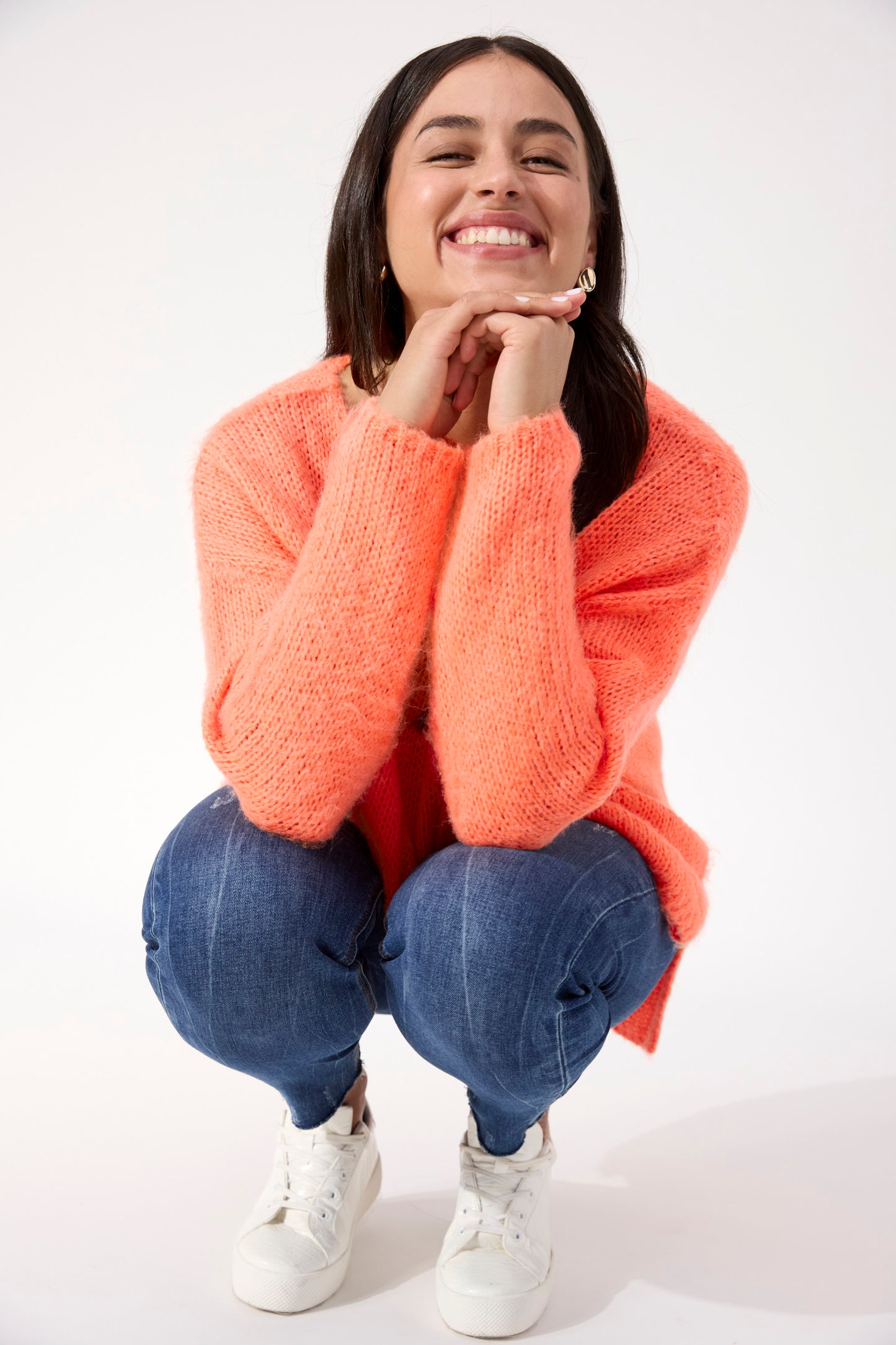 Lyon Relaxed Jumper, Orange