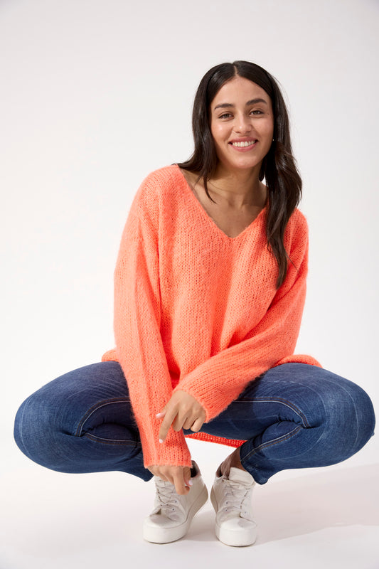 Lyon Relaxed Jumper, Orange