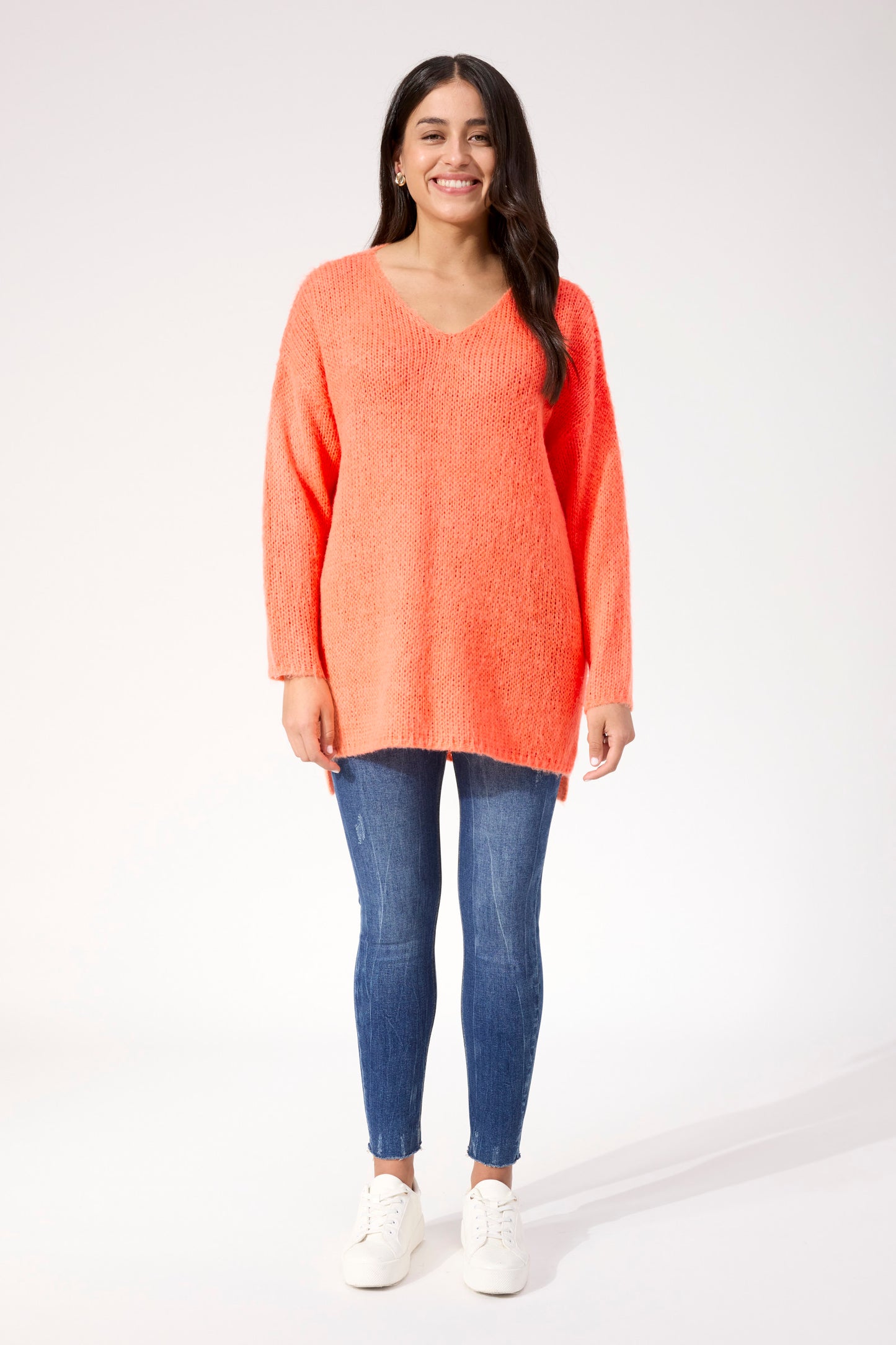 Lyon Relaxed Jumper, Orange