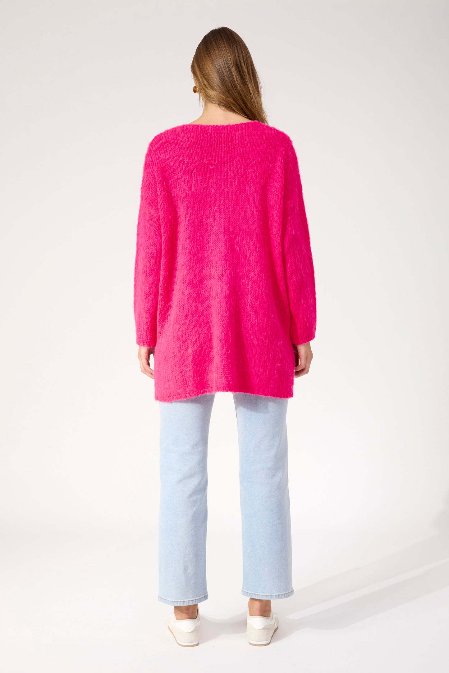 Lyon Relaxed Jumper, Hot PInk