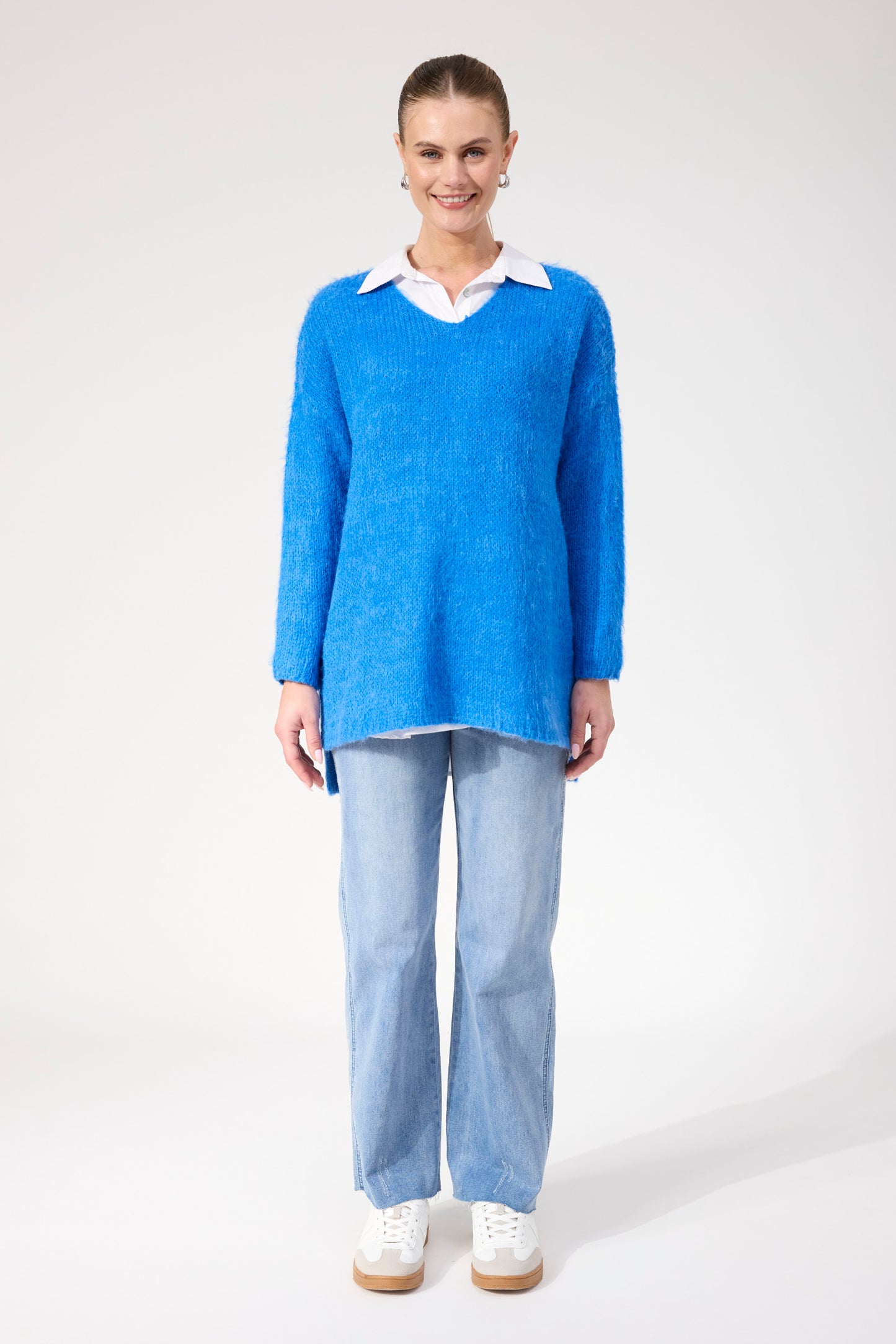 Lyon Relaxed Jumper, Cobalt