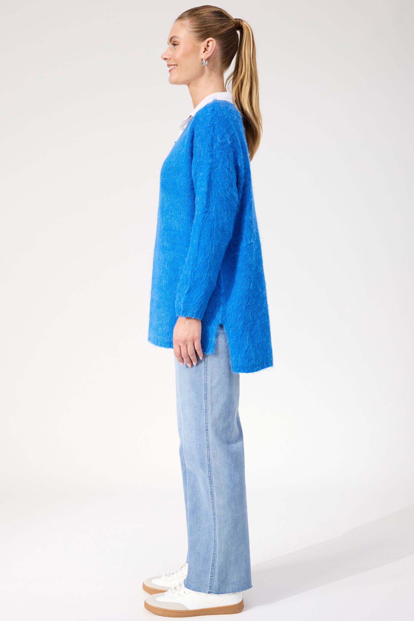 Lyon Relaxed Jumper, Cobalt