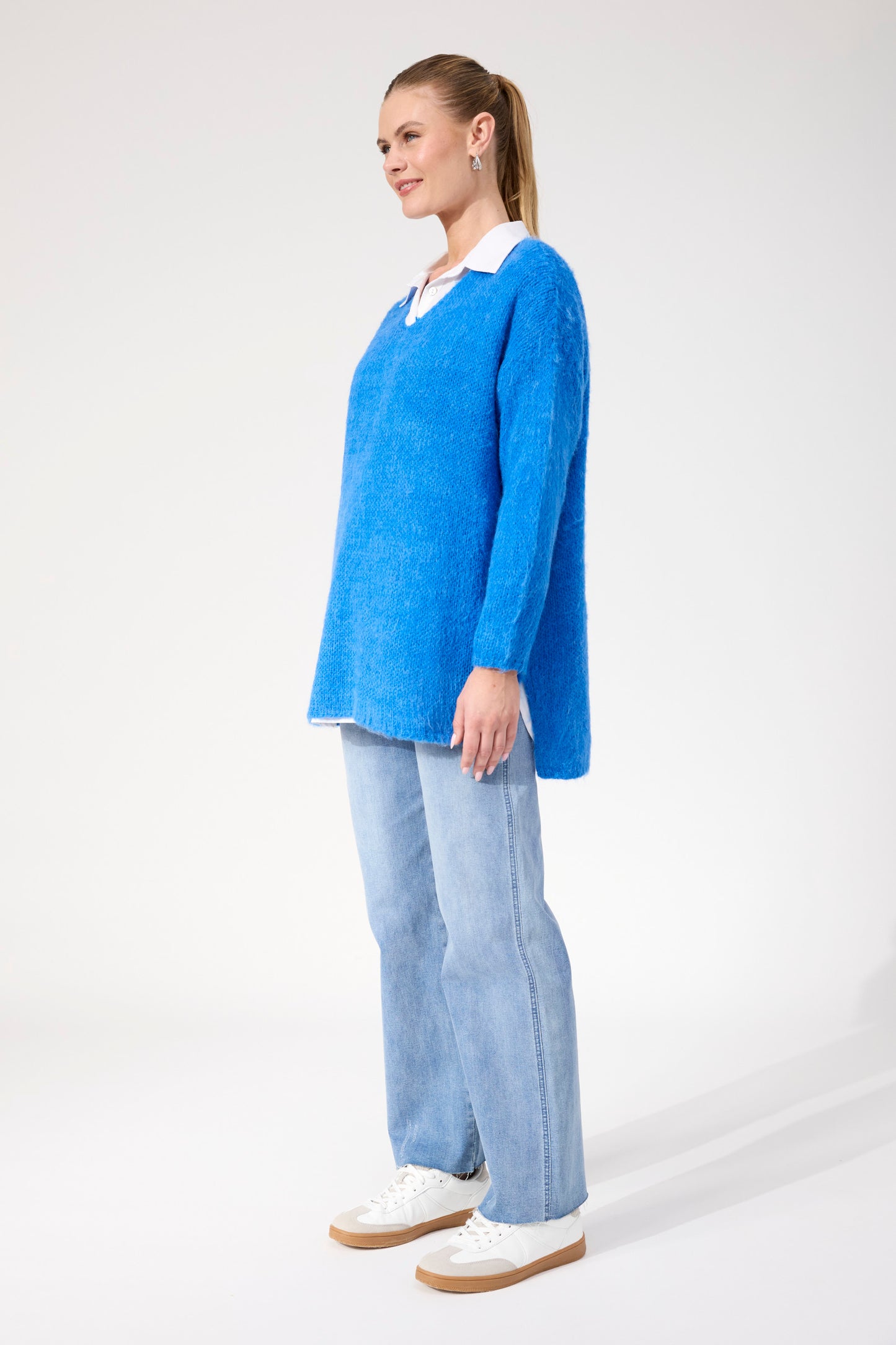 Lyon Relaxed Jumper, Cobalt