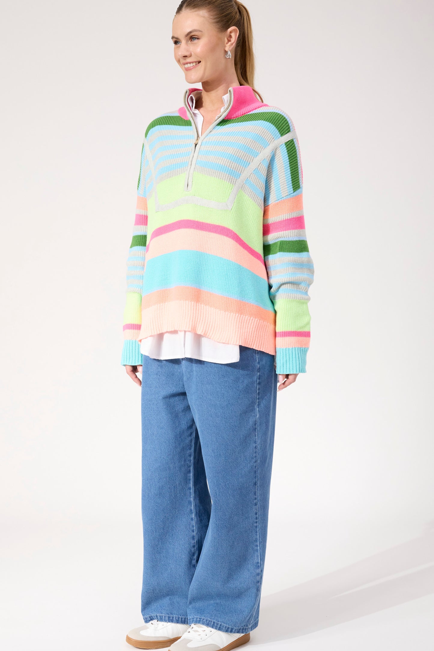 Alaska Stripe Jumper, Neon