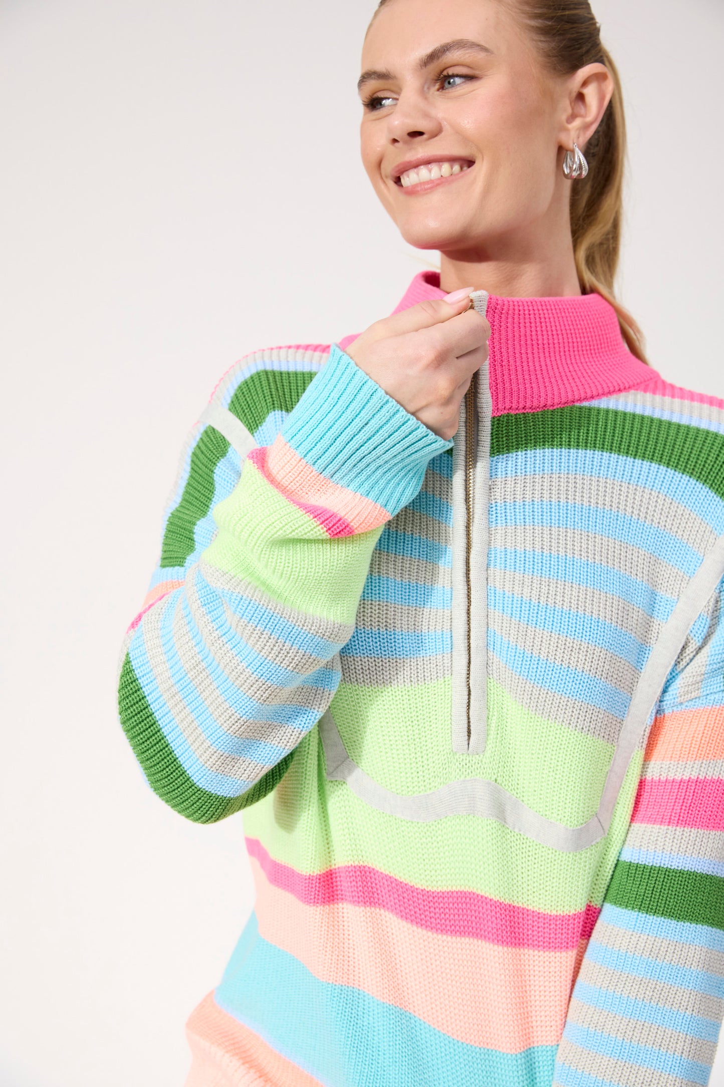 Alaska Stripe Jumper, Neon