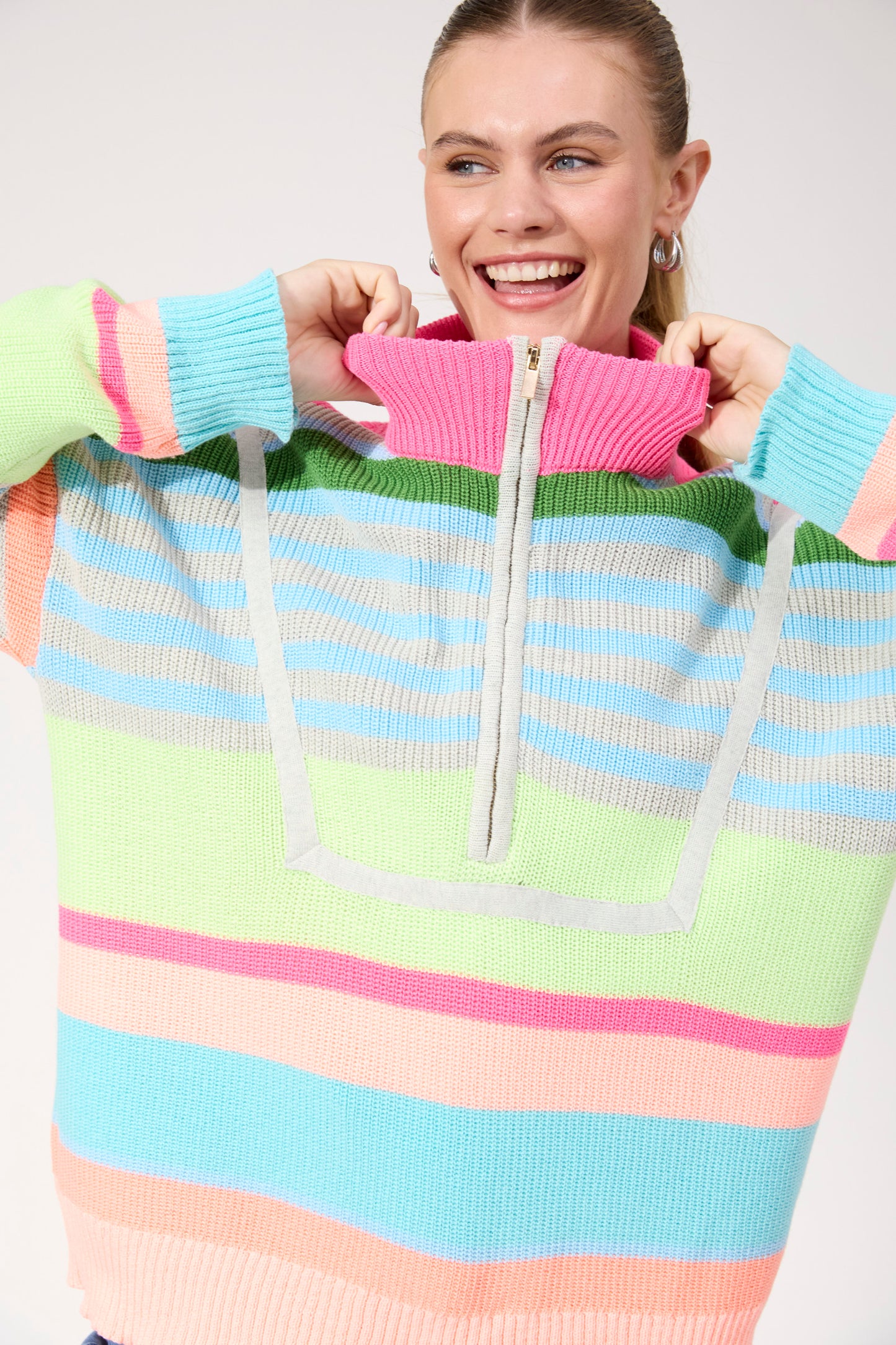 Alaska Stripe Jumper, Neon