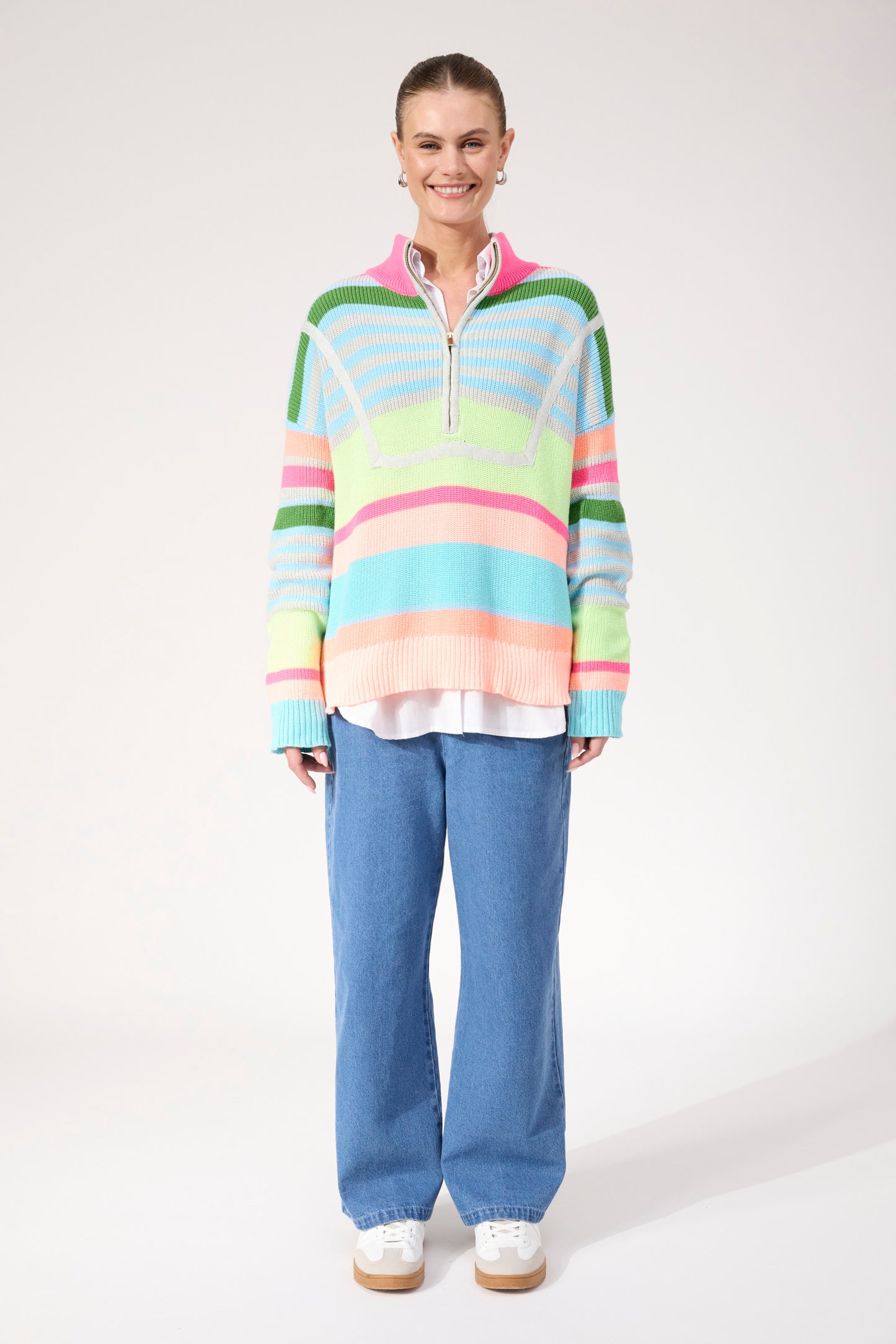 Alaska Stripe Jumper, Neon