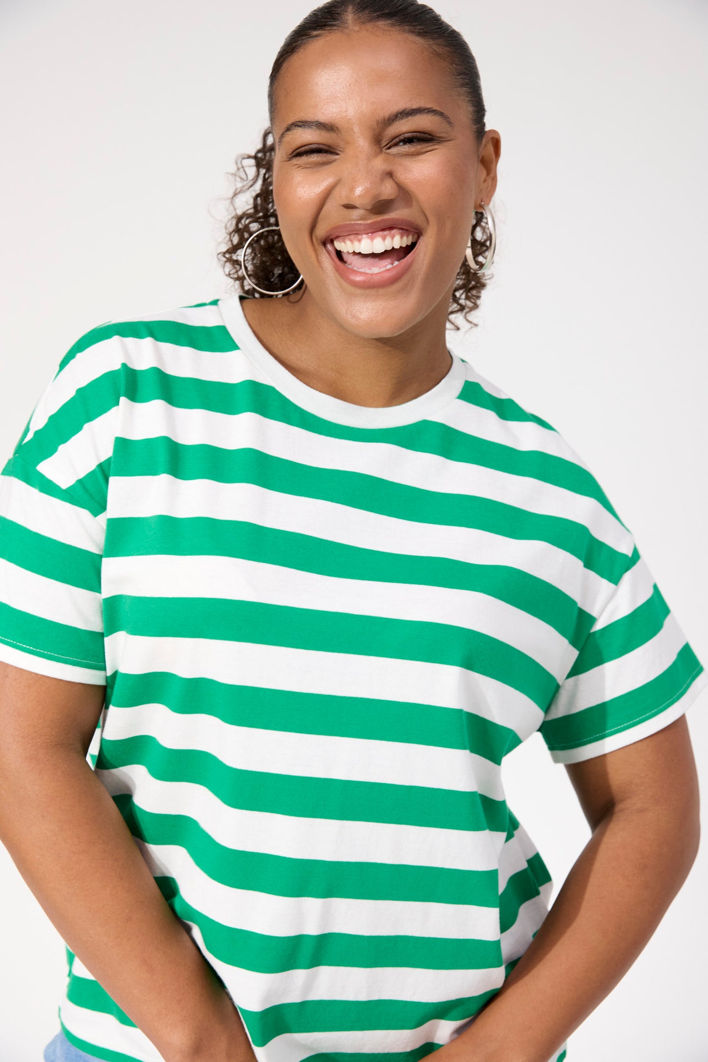 Columbus Stripe T-Shirt, Green