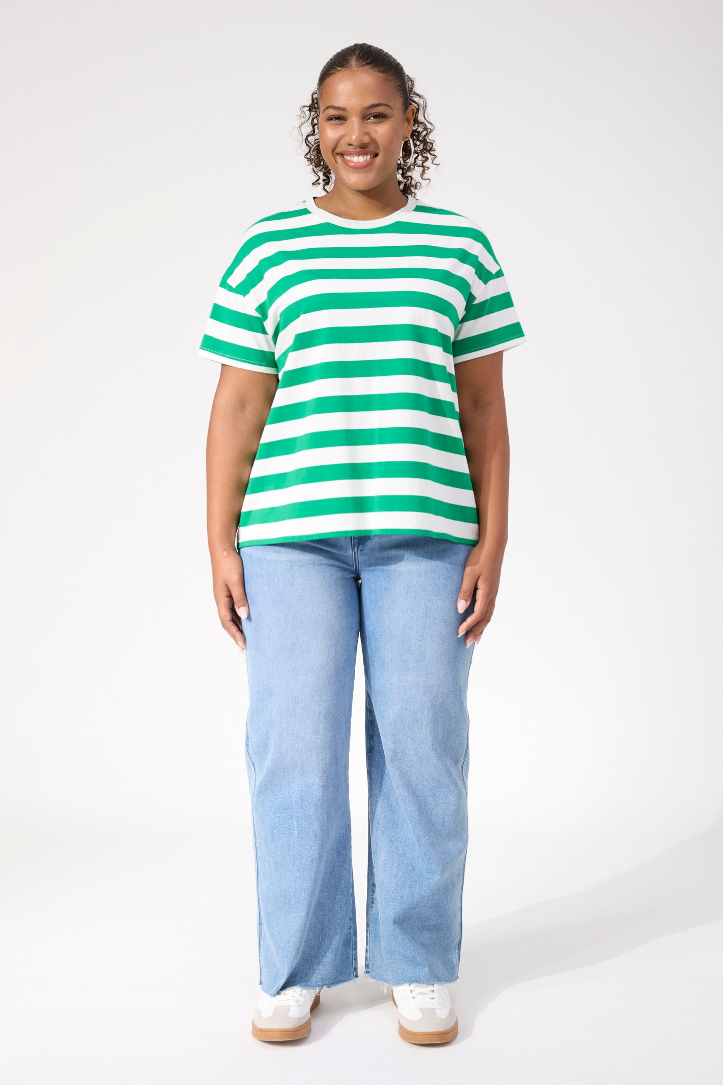 Columbus Stripe T-Shirt, Green