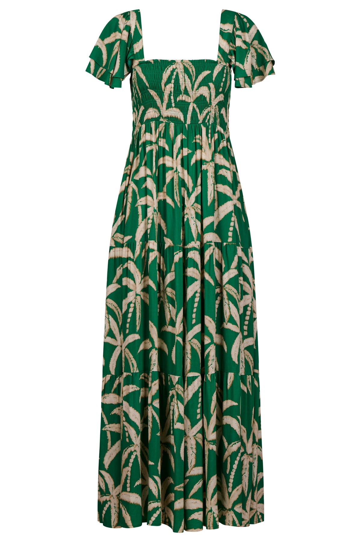 Congo Shirred Maxi Dress