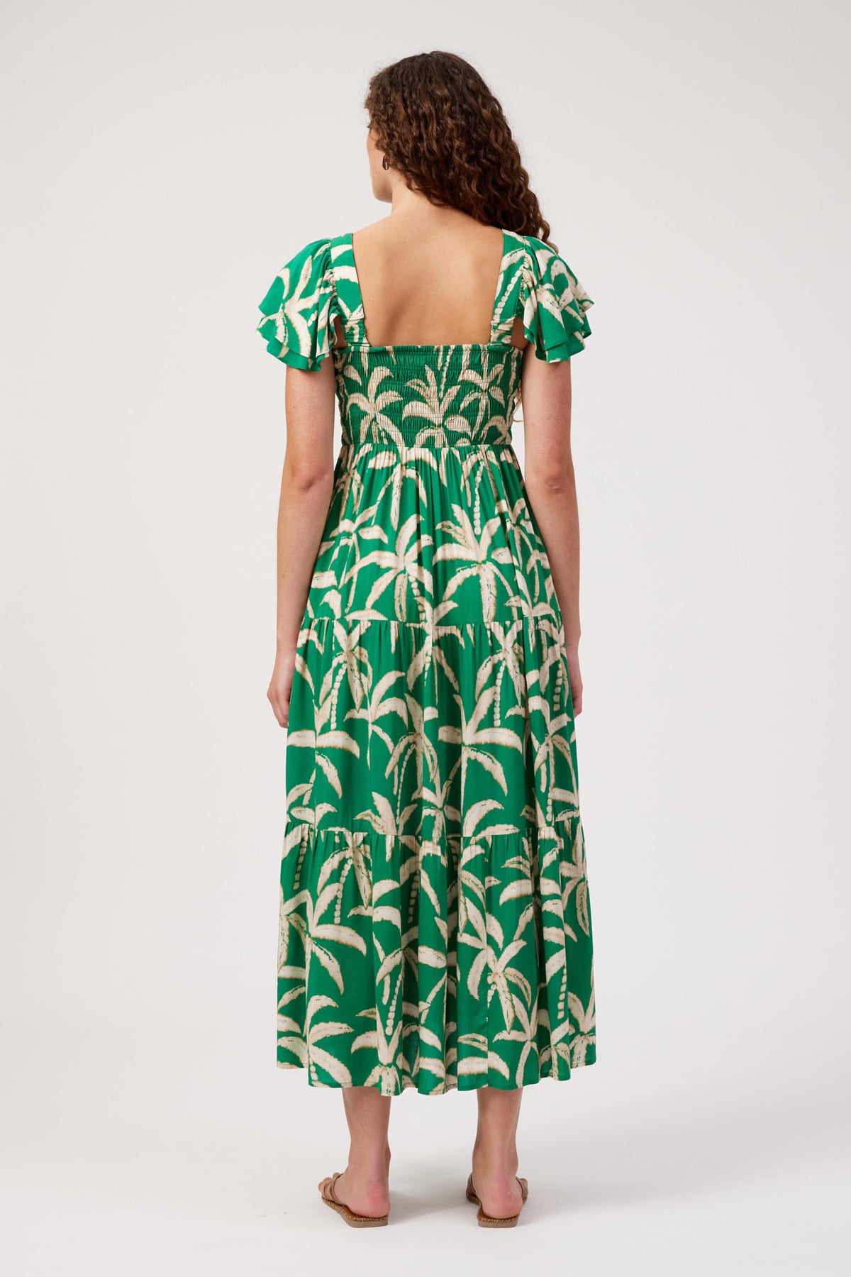 Congo Shirred Maxi Dress