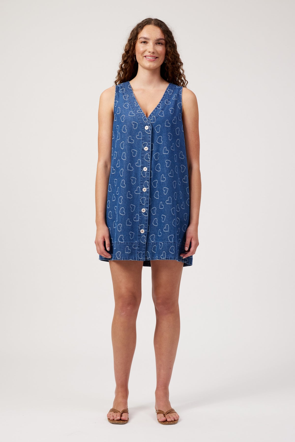 Sicily Heart Denim Dress