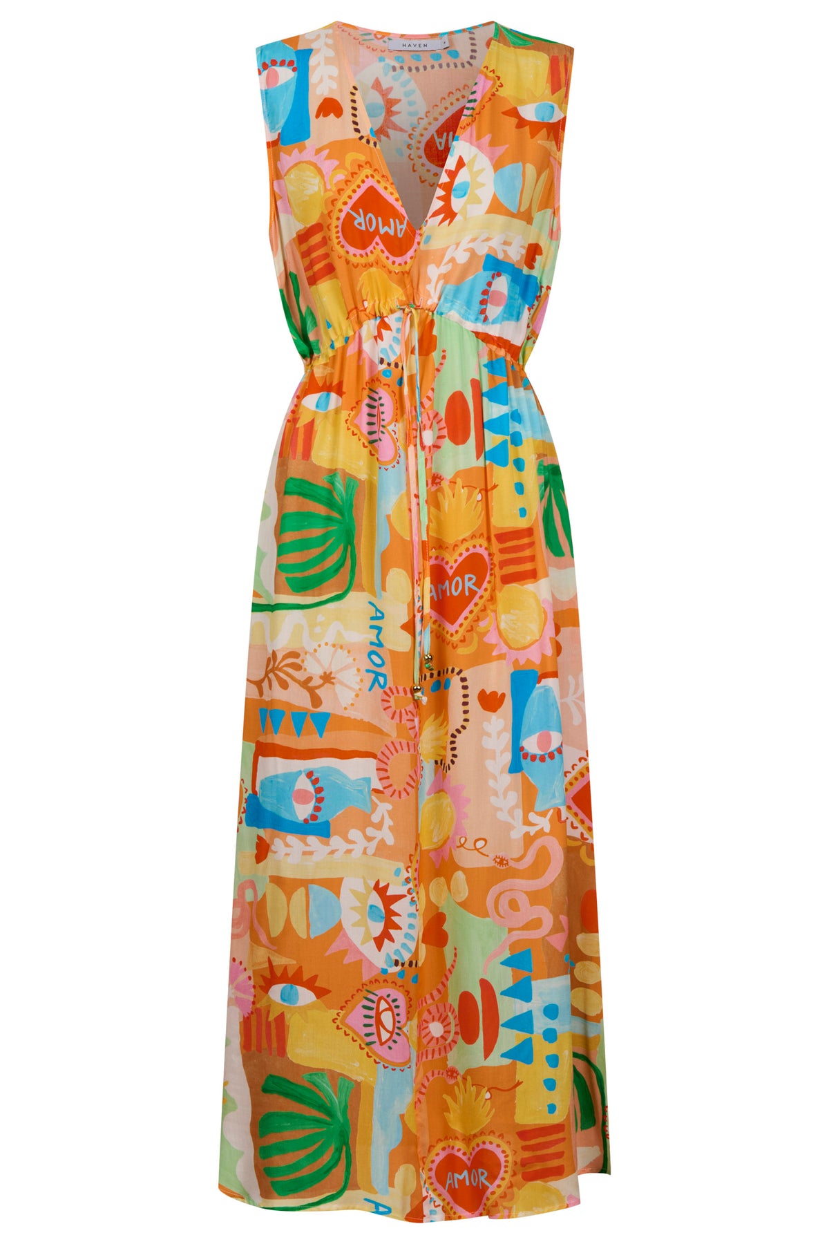 Mykonos Tie Midi Dress