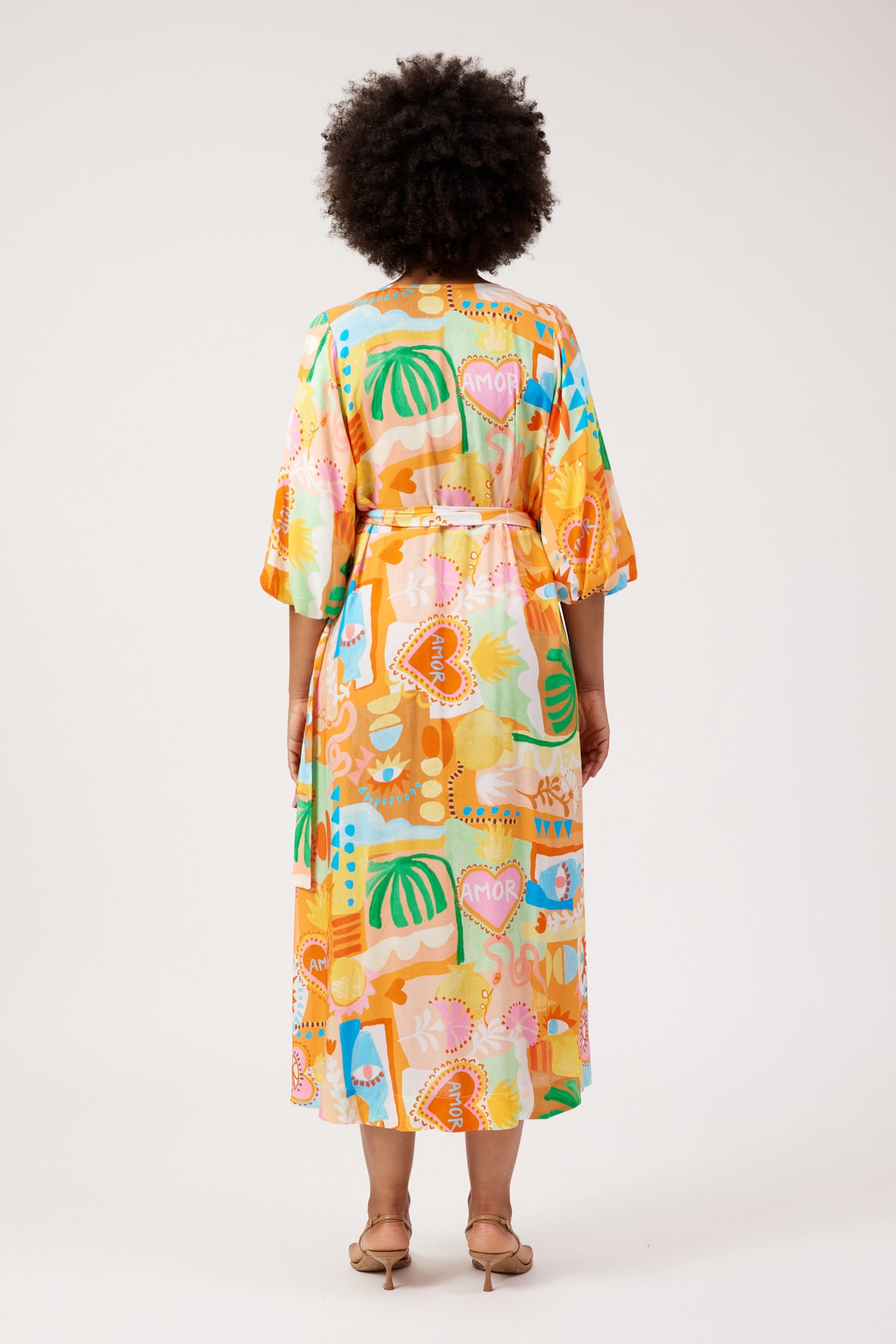 Mykonos Wrap Midi Dress