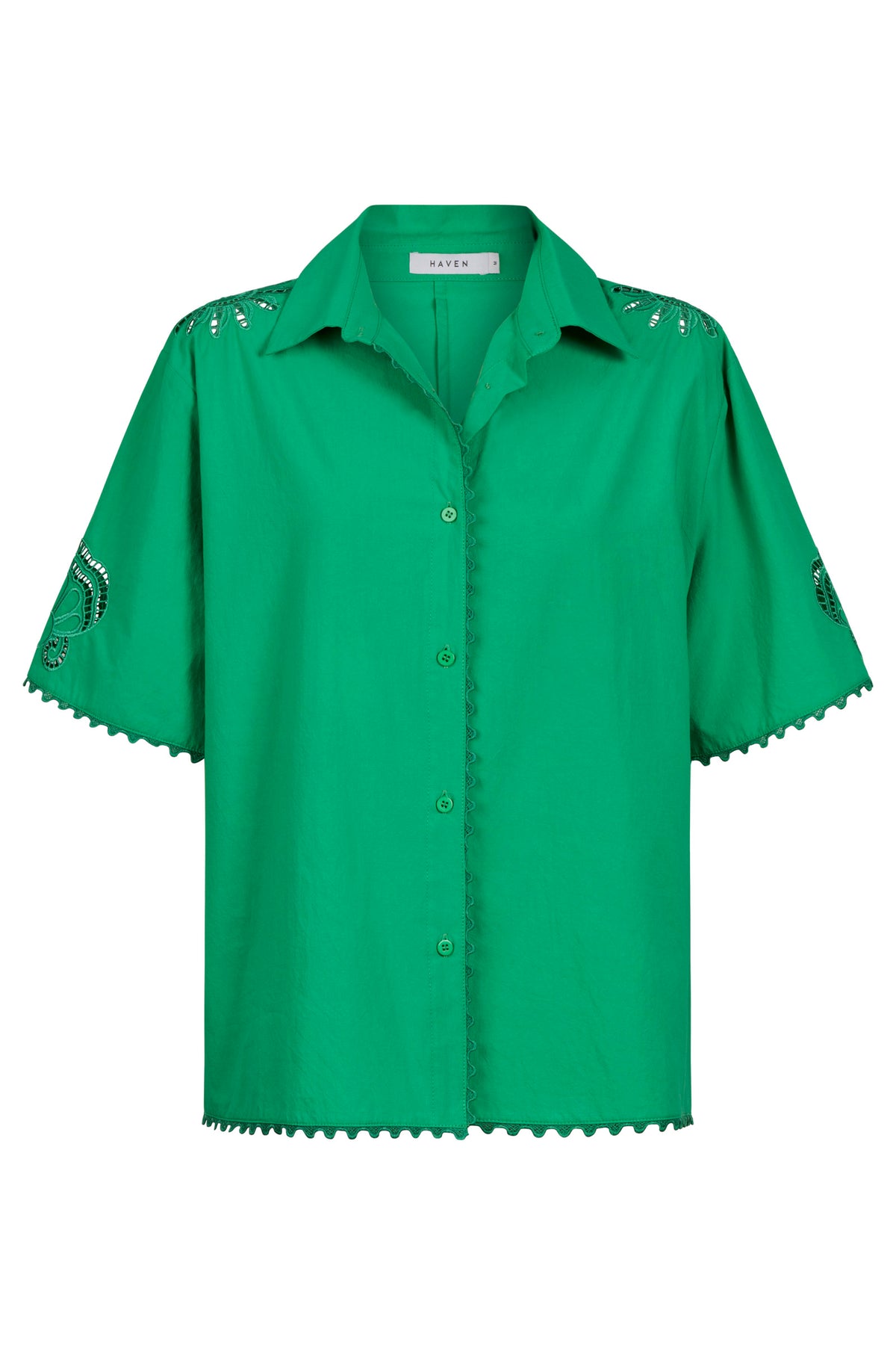 Larissa Broderie Shirt, Green