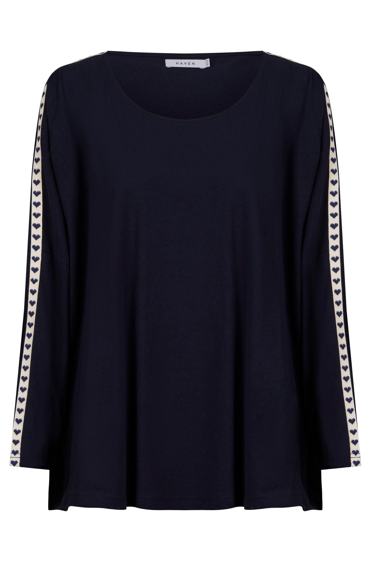 Elba Heart T-Shirt, Navy