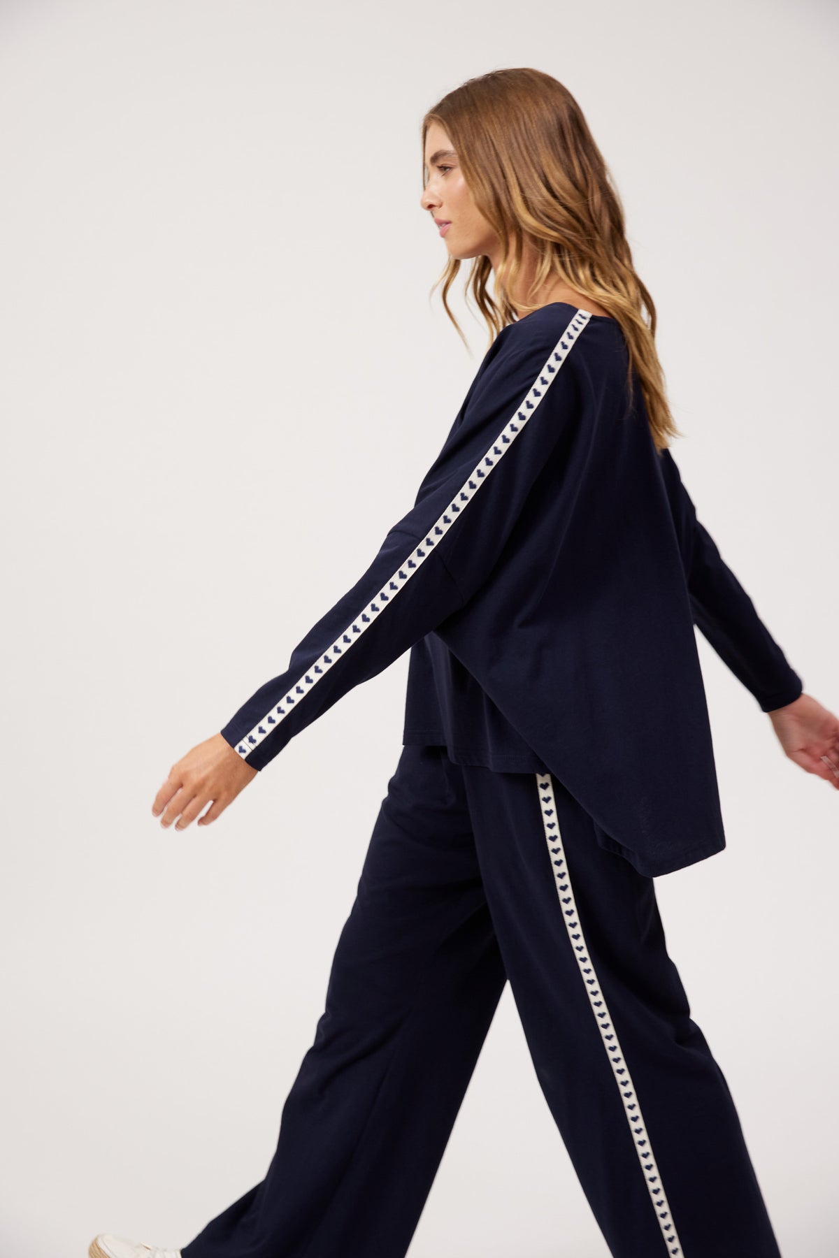 Elba Heart T-Shirt, Navy