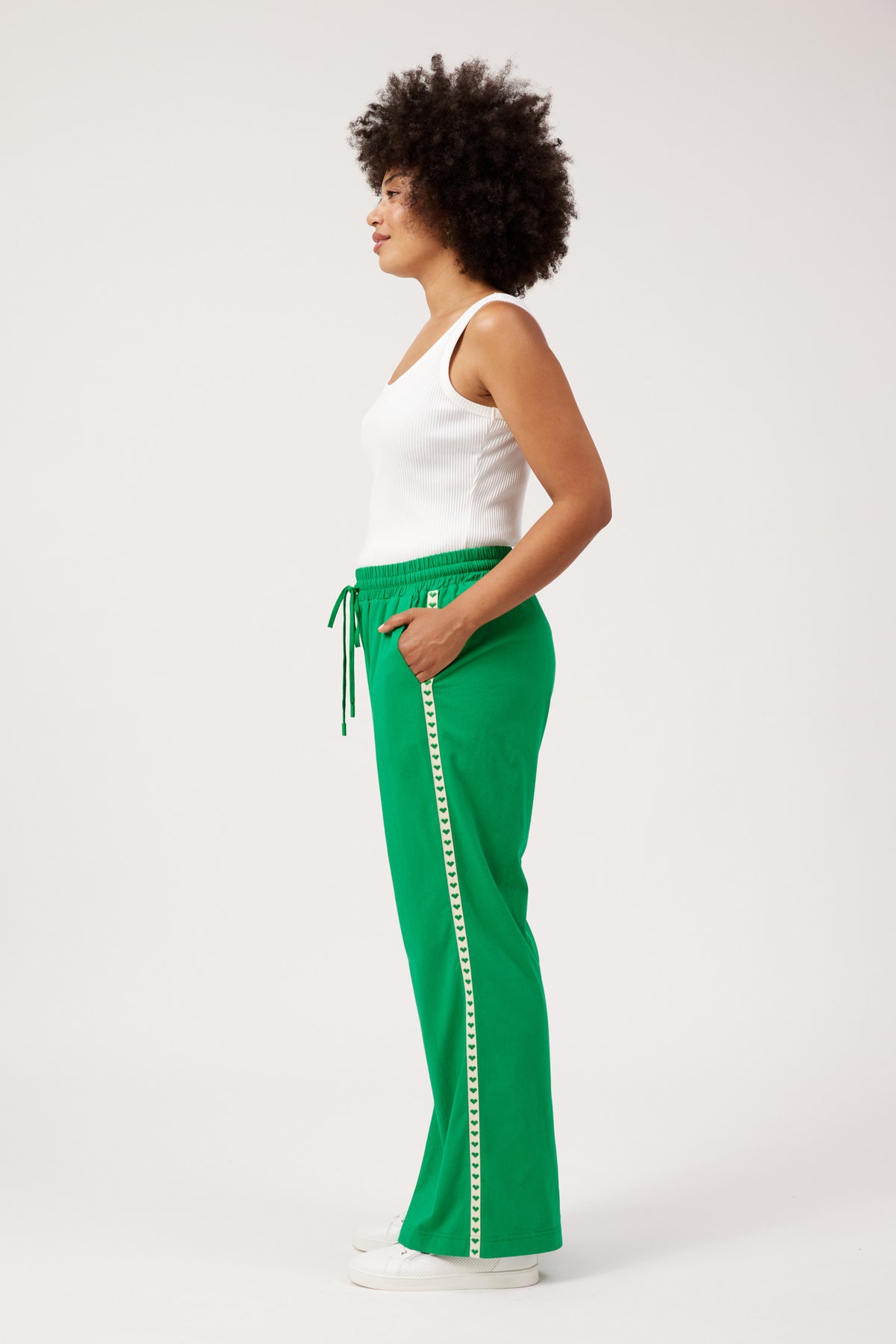 Elba Heart Pant, Green