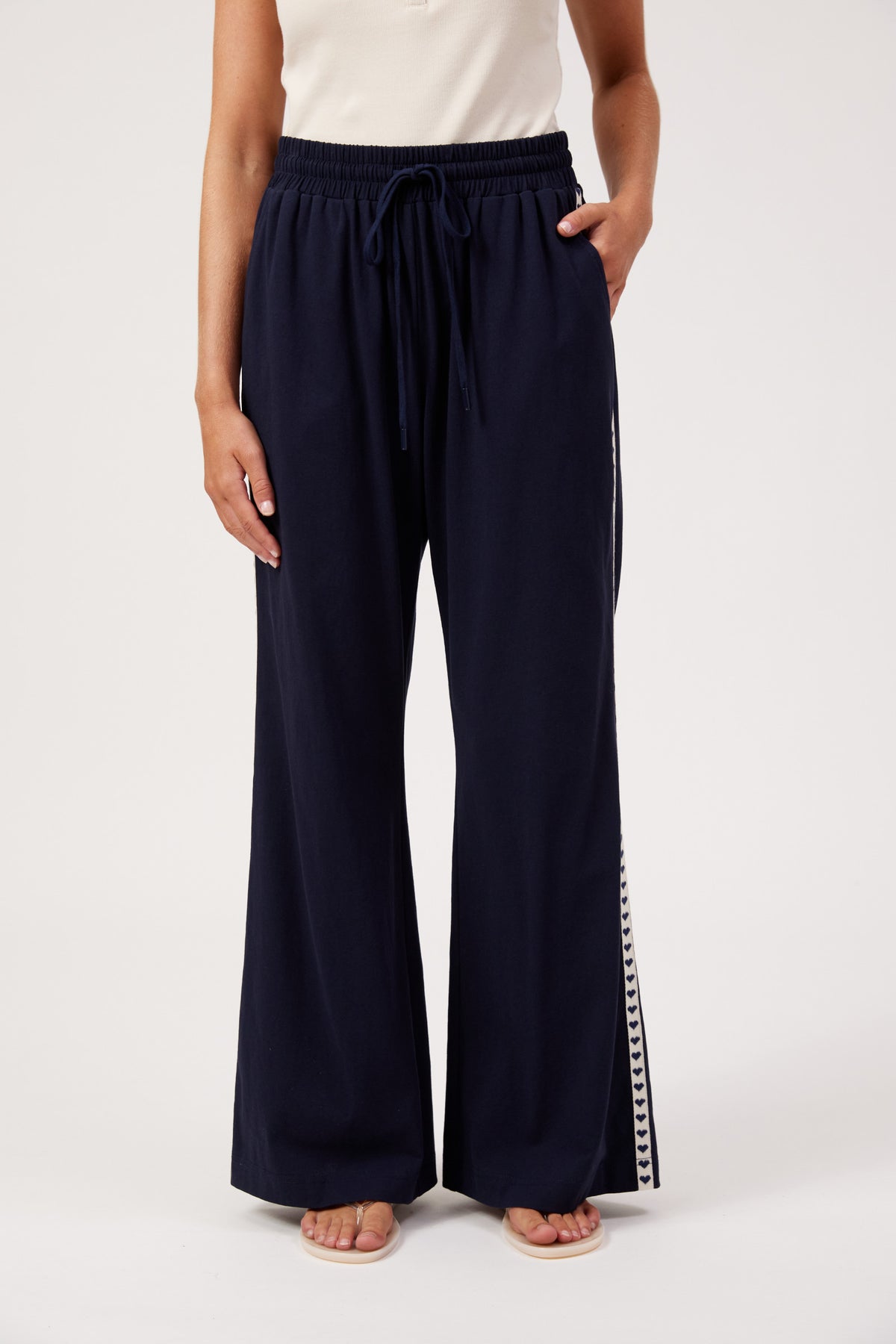 Elba Heart Pant, Navy