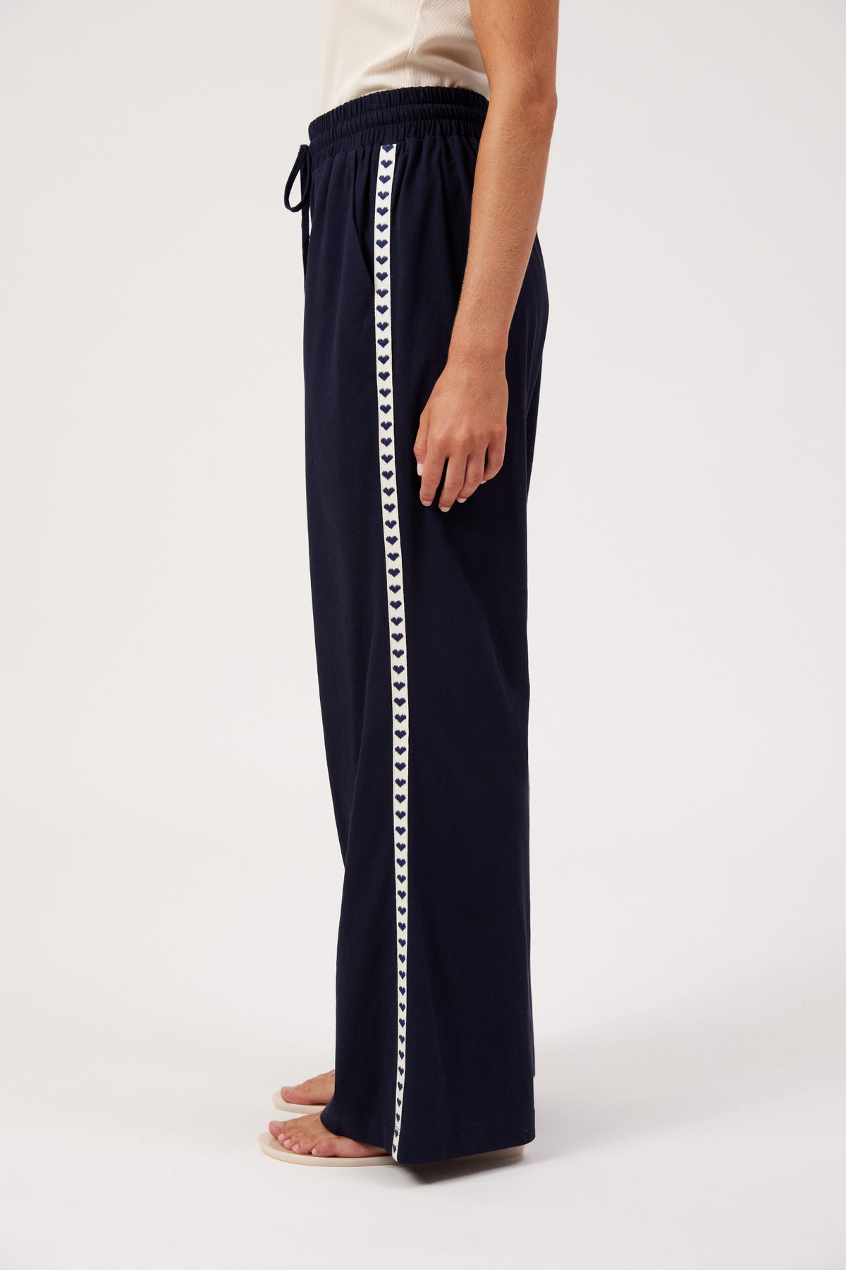 Elba Heart Pant, Navy