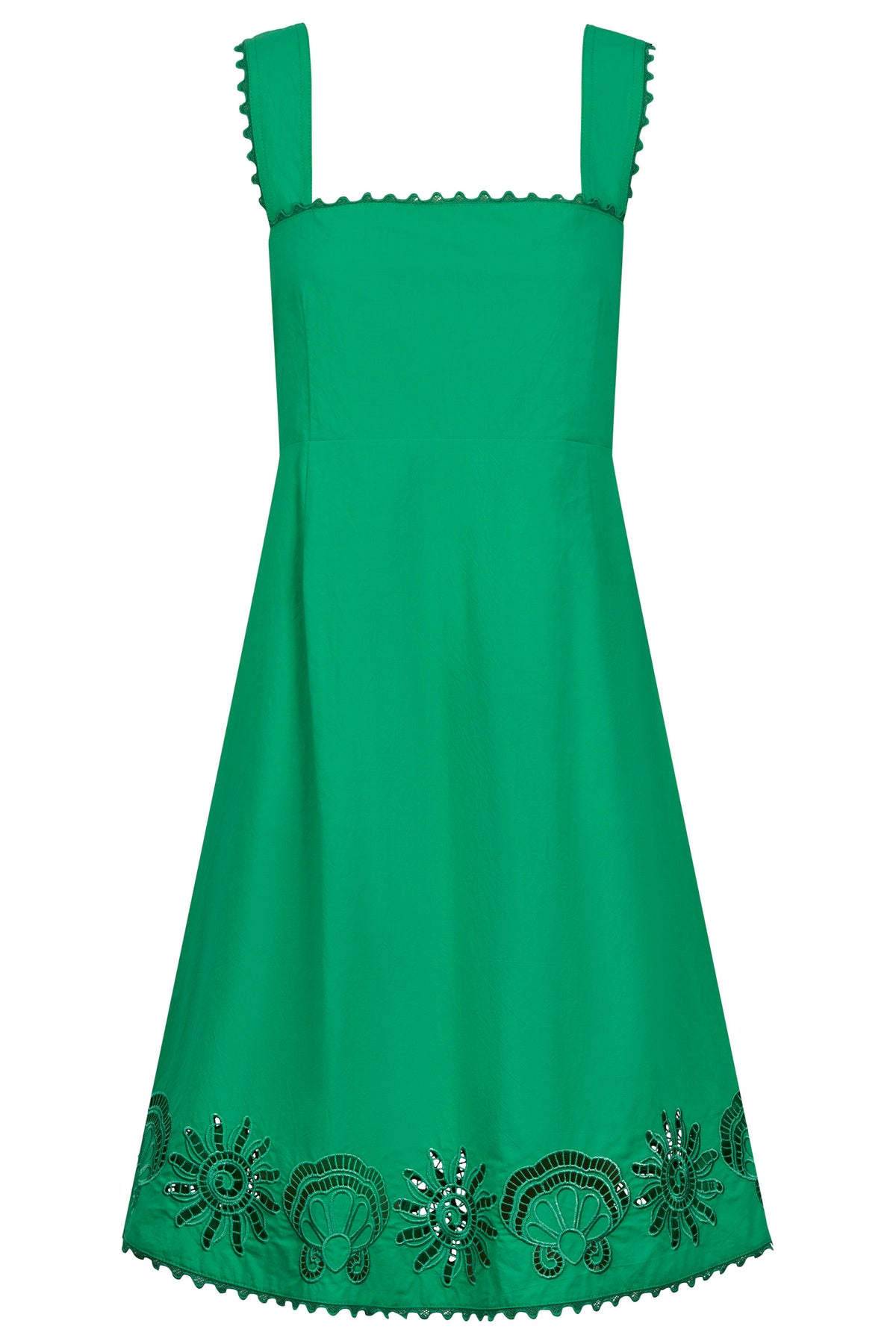 Larissa Broderie Dress, Green