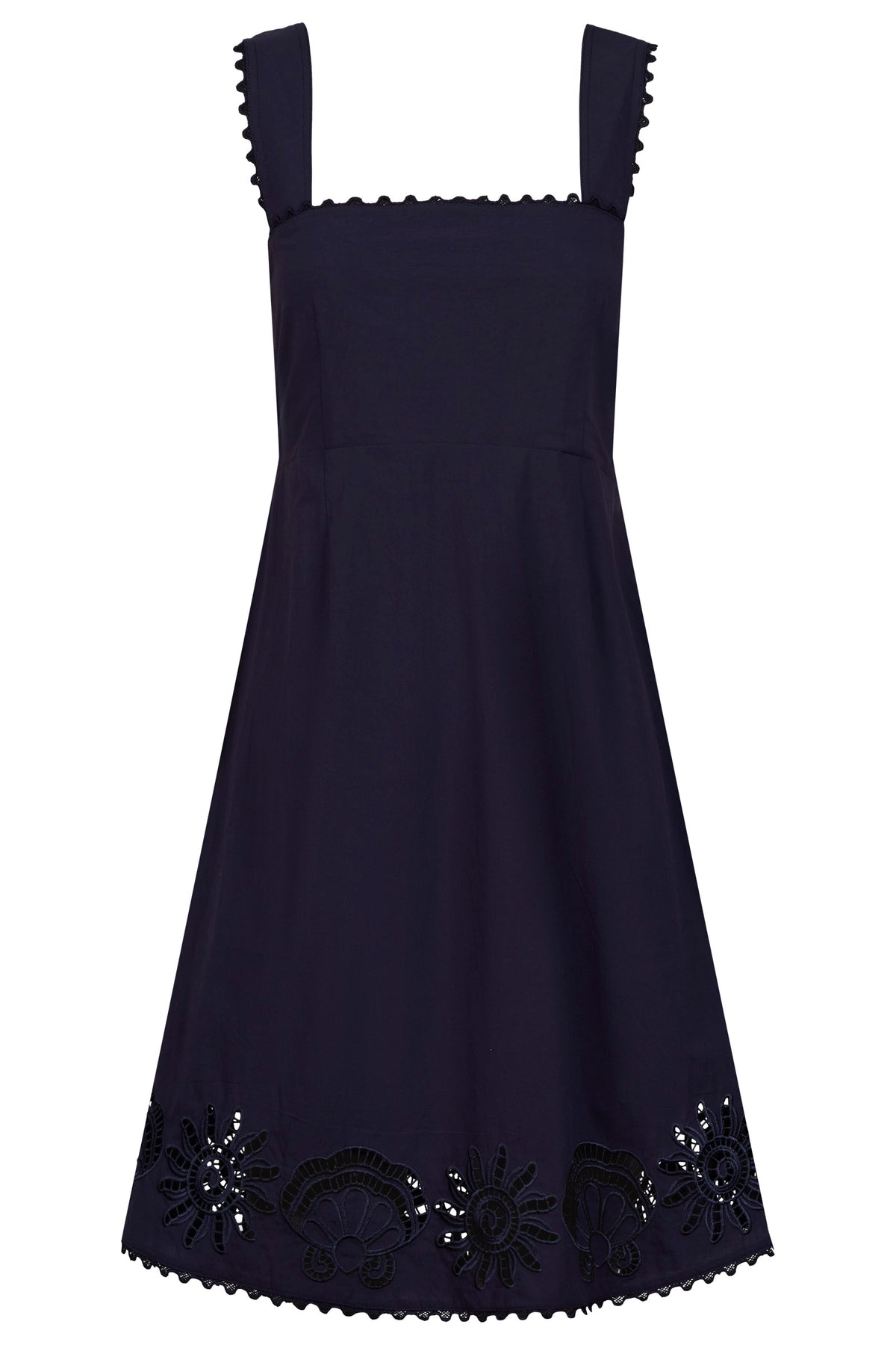 Larissa Broderie Dress, Navy